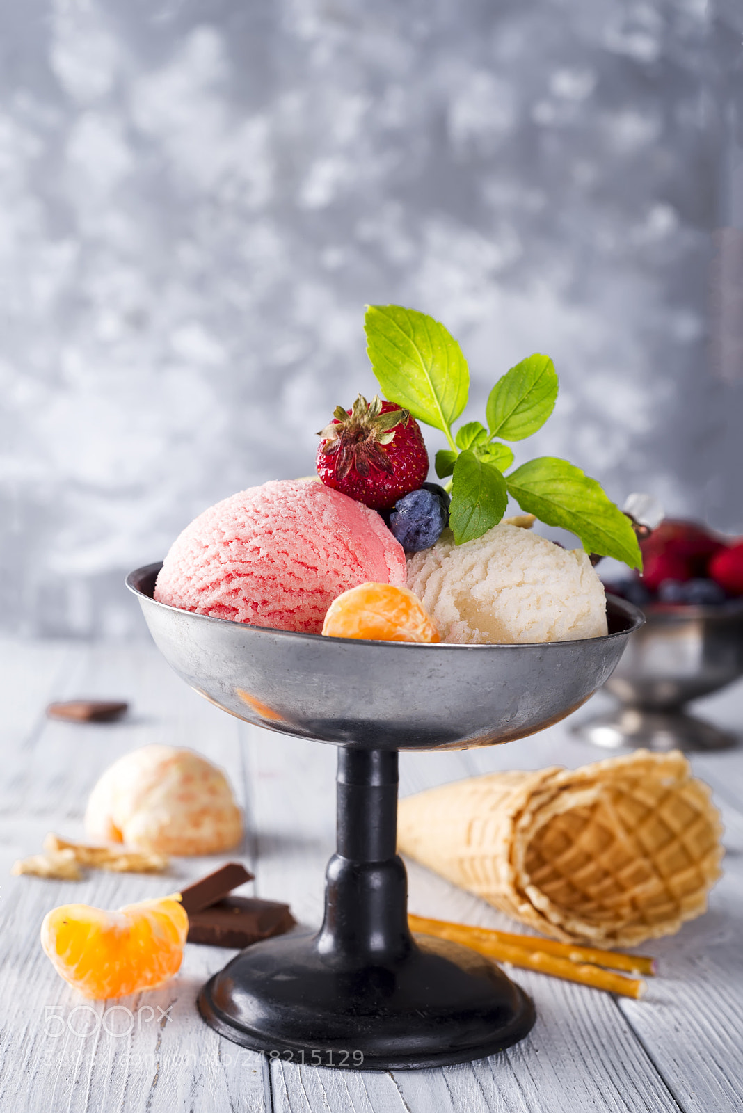 Nikon D610 sample photo. Bowl with ice cream photography