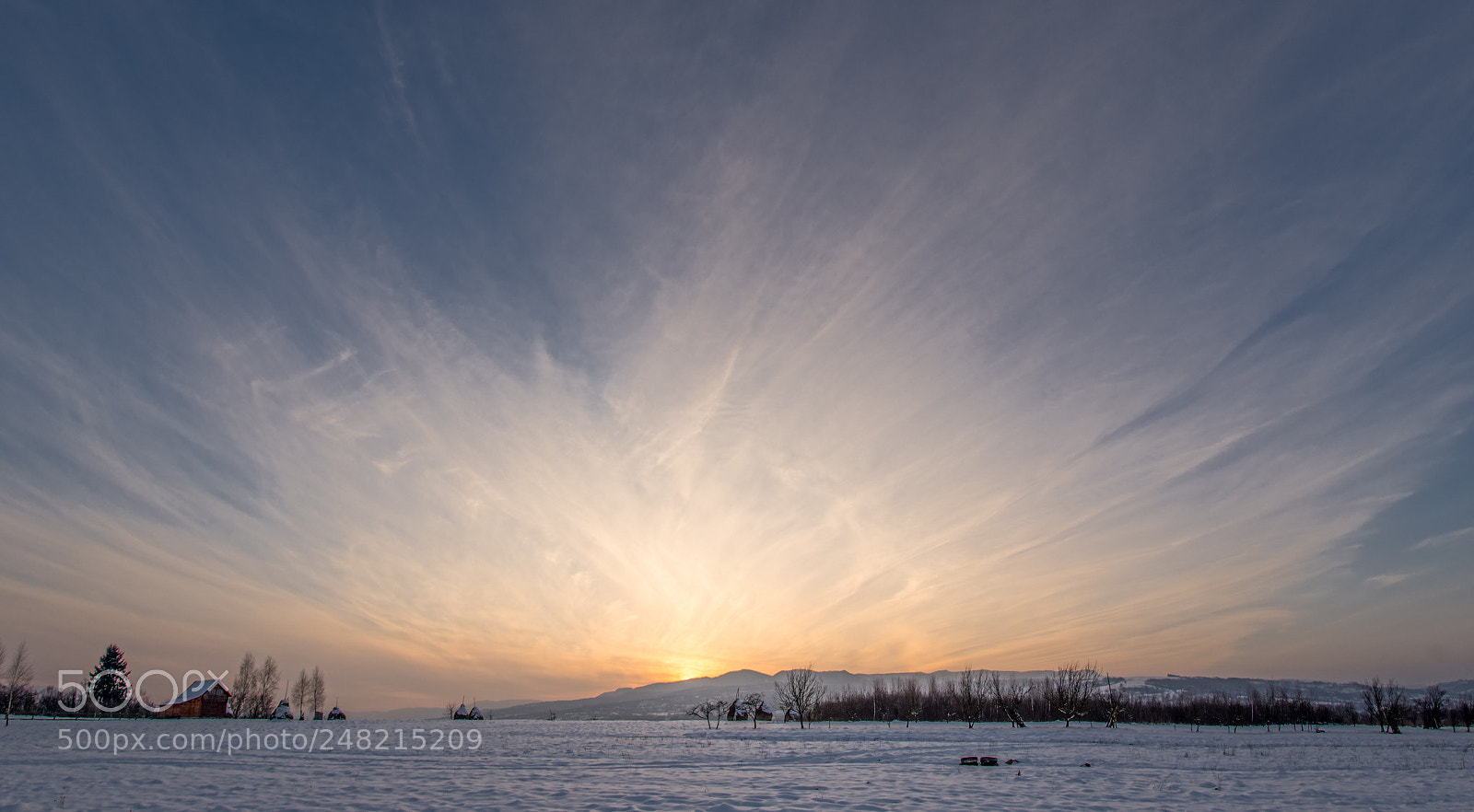 Nikon D850 sample photo. Winter sky photography