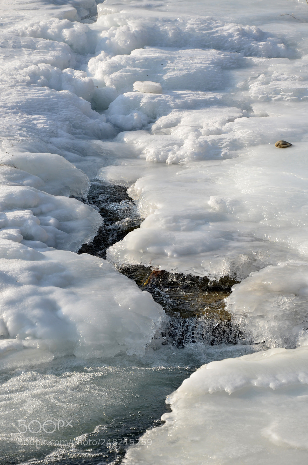 Nikon D5100 sample photo. Frozen river photography