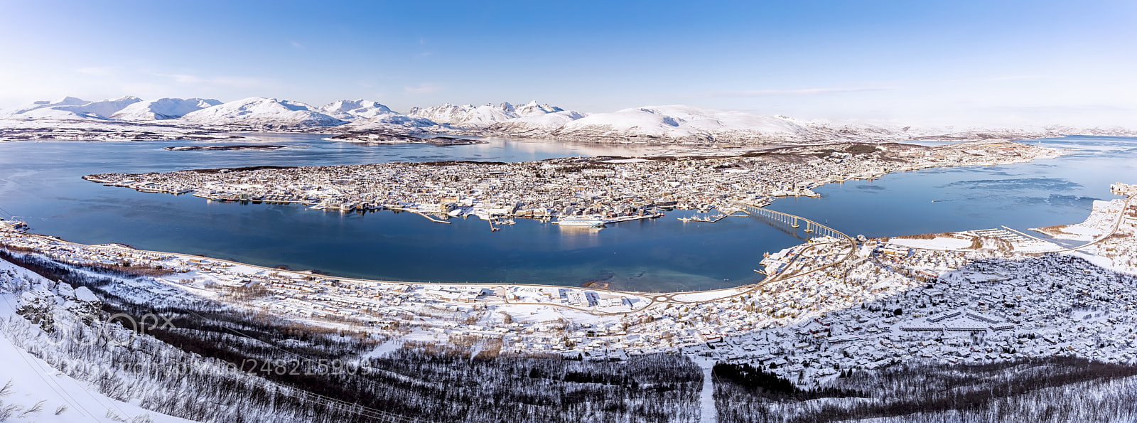 Canon EOS 5DS R sample photo. Troms seen from top photography