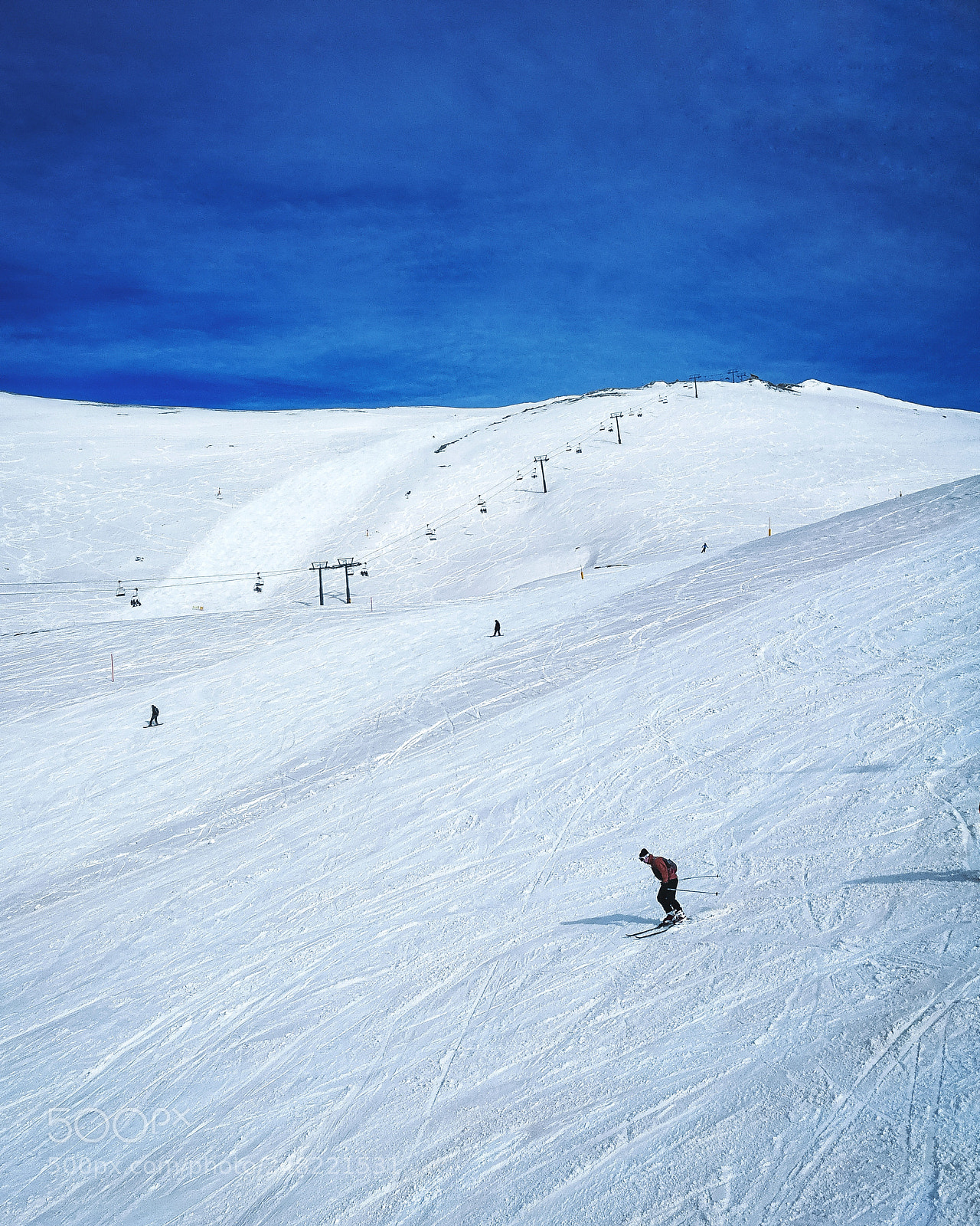 HUAWEI Honor 8 sample photo. Skier photography