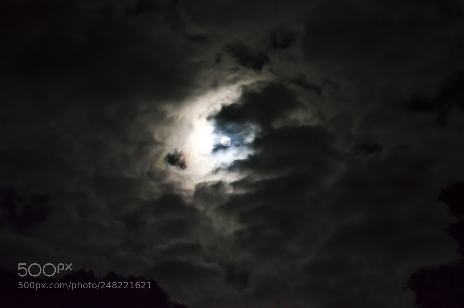 Nikon D3200 sample photo. First moon photography