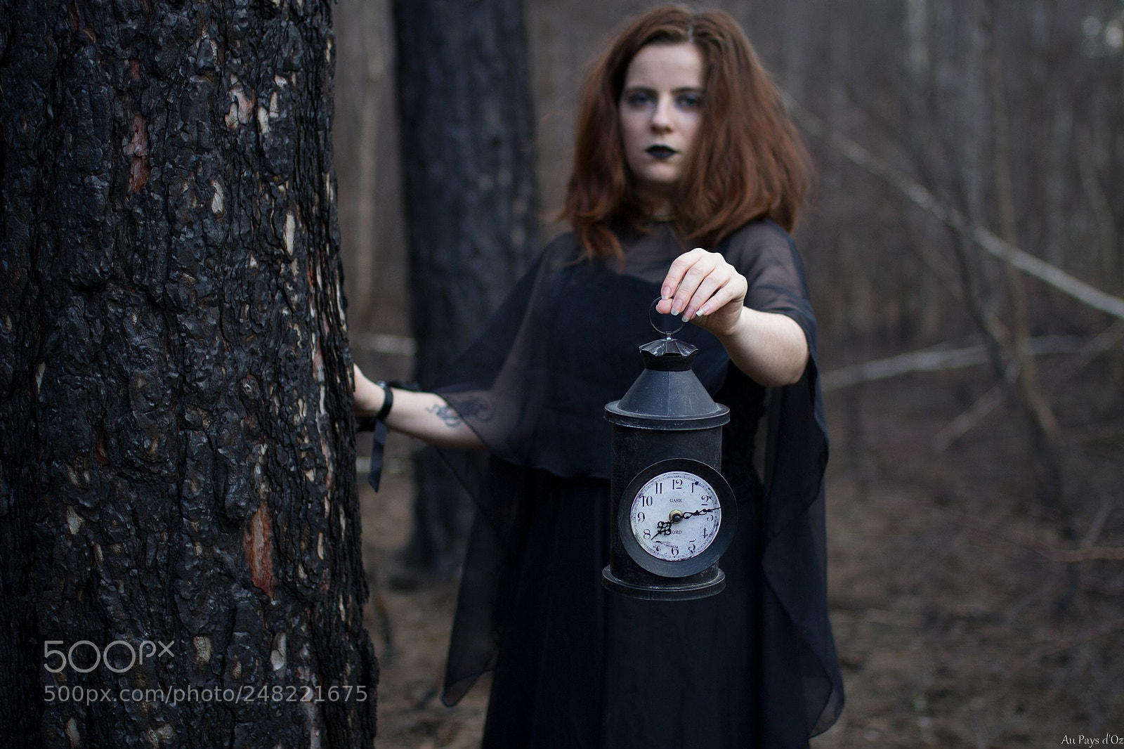 Canon EOS 7D sample photo. L'ange noir du temps photography