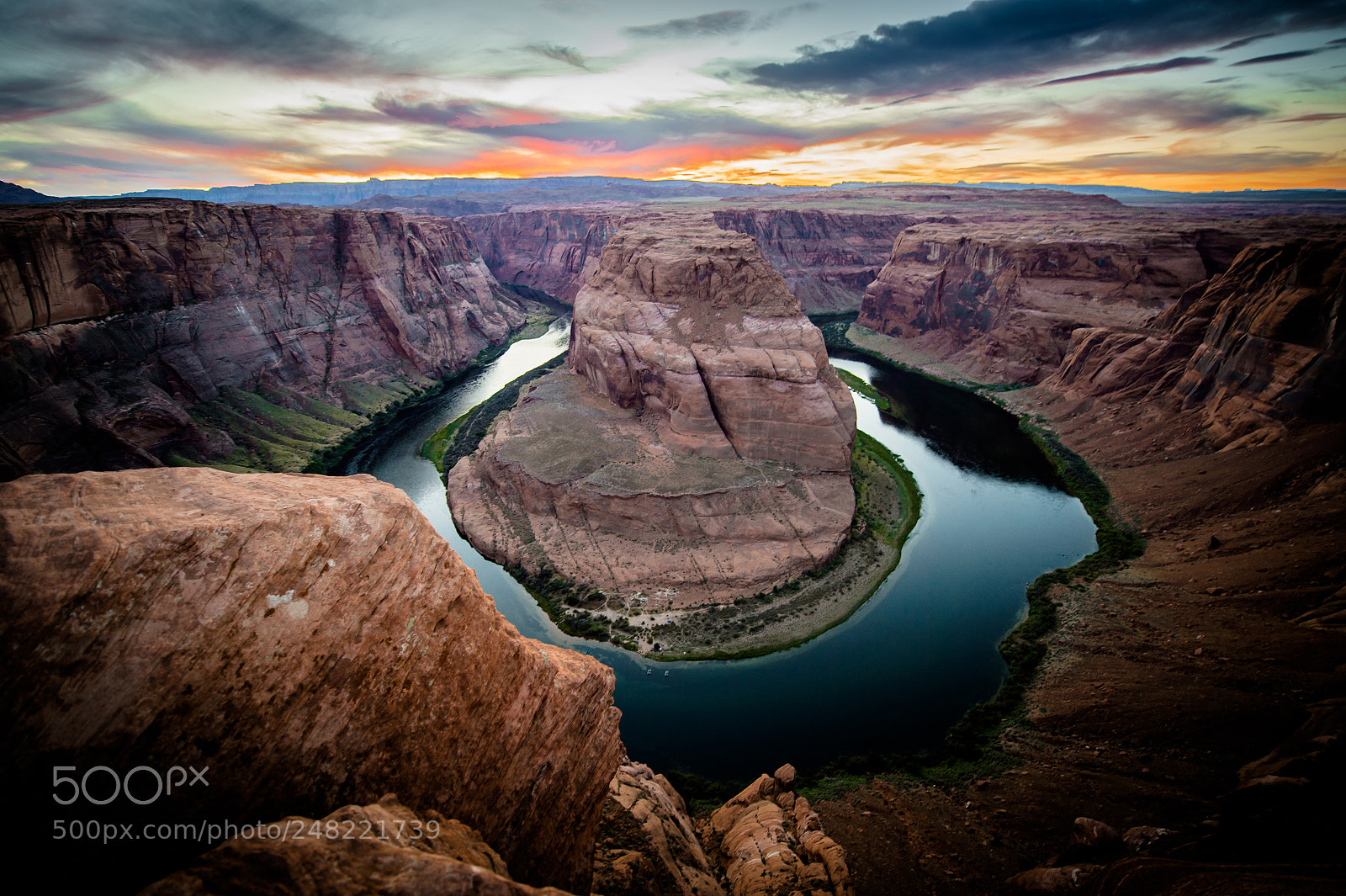 Nikon D4 sample photo. Twilight @ horseshoe bend photography