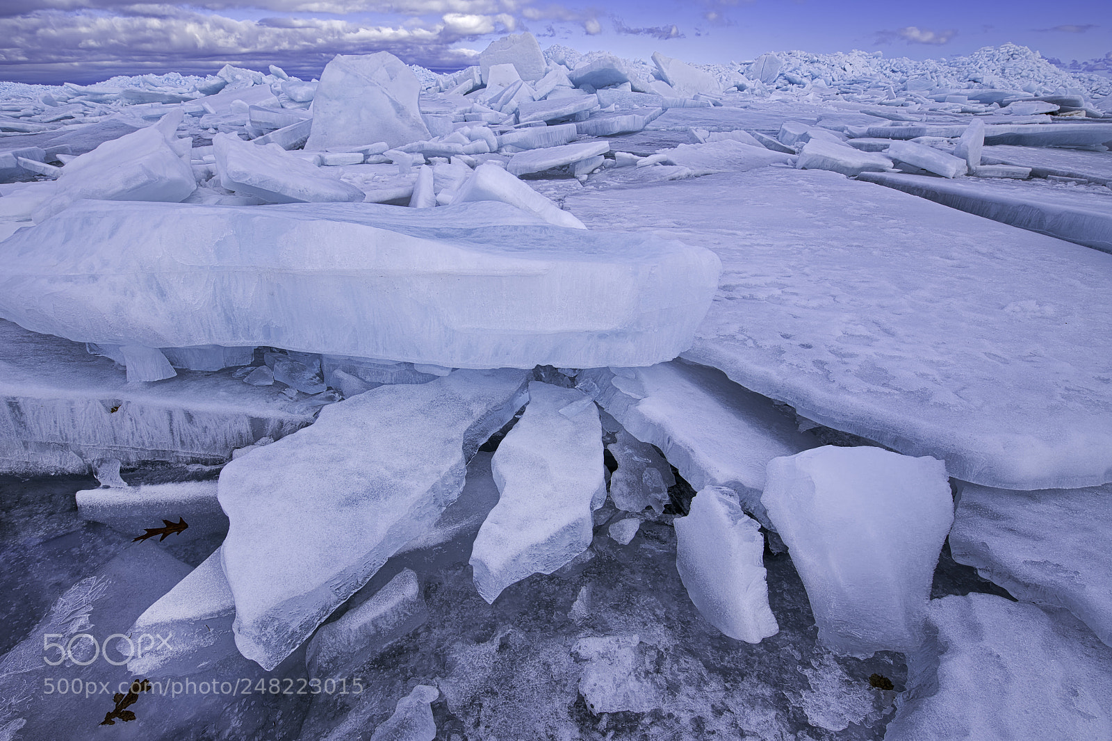 Nikon D850 sample photo. Blue ice shards straits photography