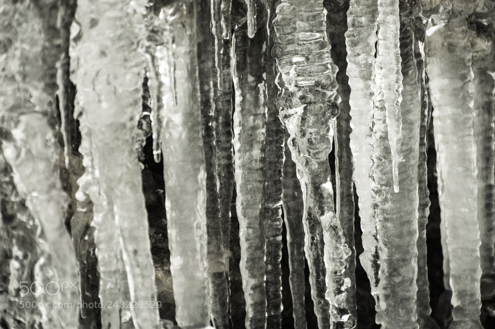 Nikon D3200 sample photo. Ice stalactites photography