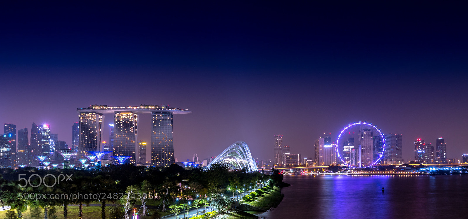 Nikon D500 sample photo. Singapore skyline photography