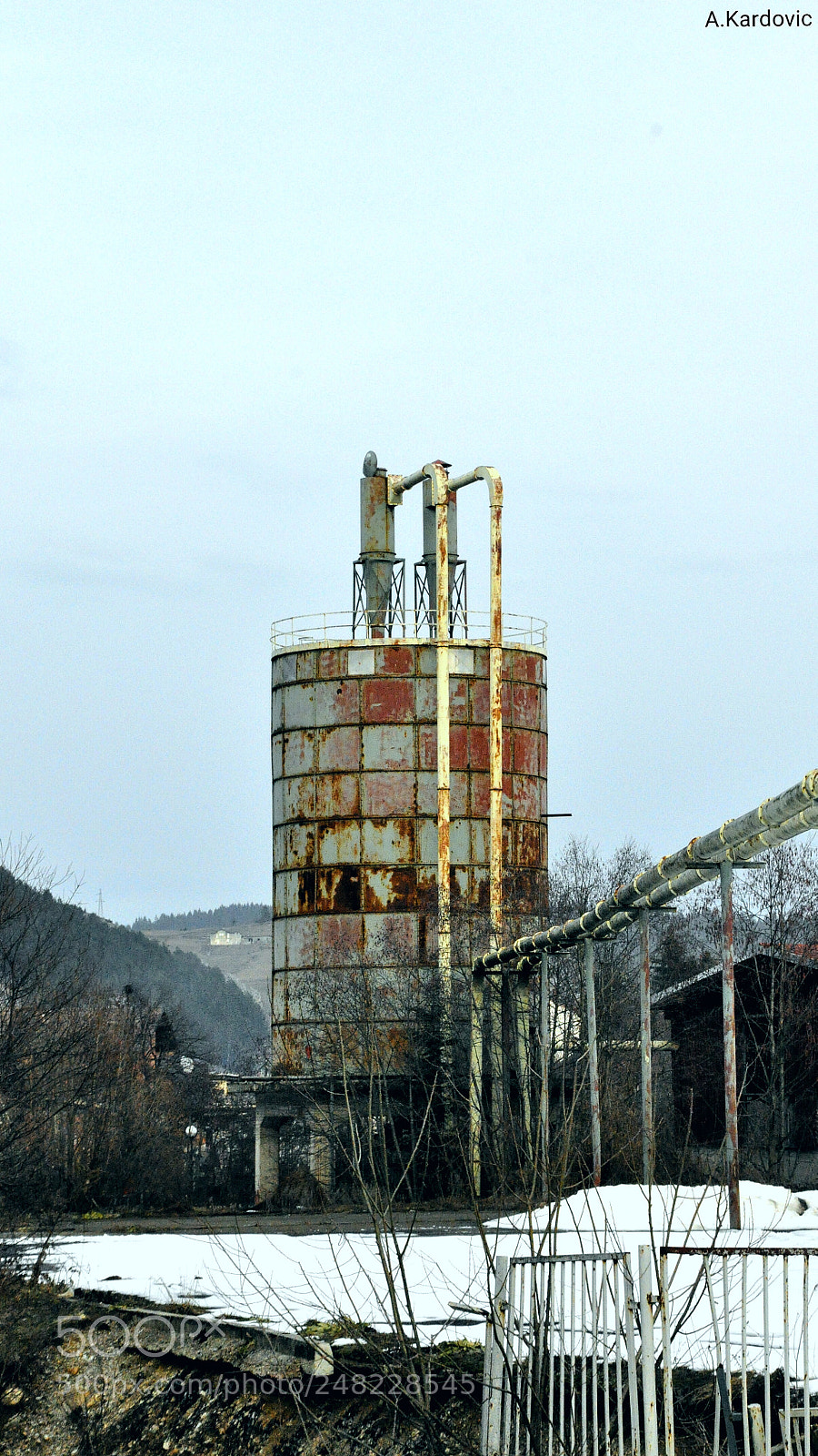 Nikon D90 sample photo. Old factory photography