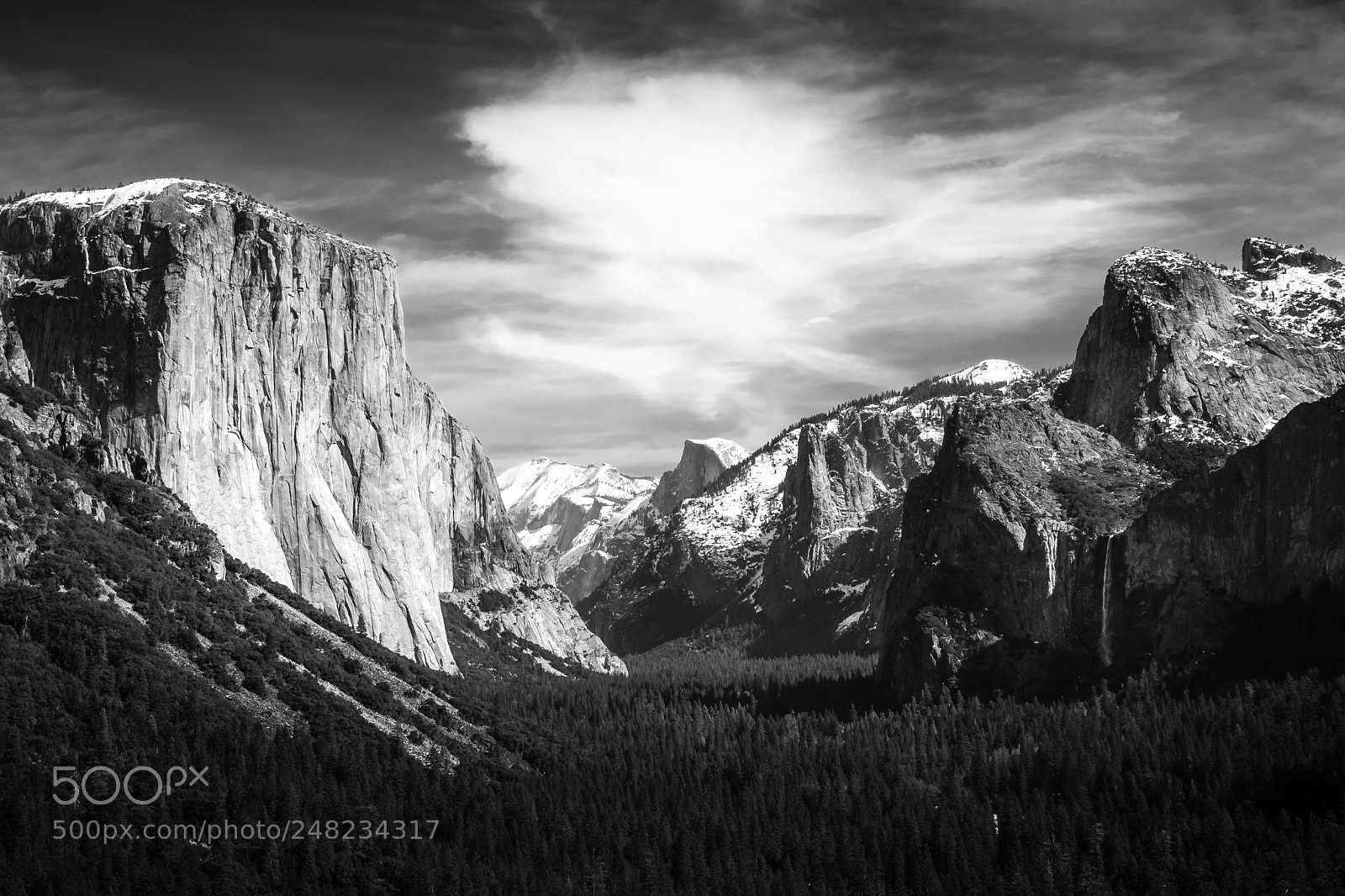 Canon EOS 40D sample photo. Tunnel view, yosemite valley photography