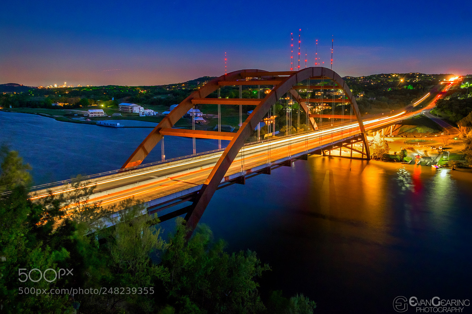 Fujifilm X-T1 sample photo. Pennybacker bridge in austin photography