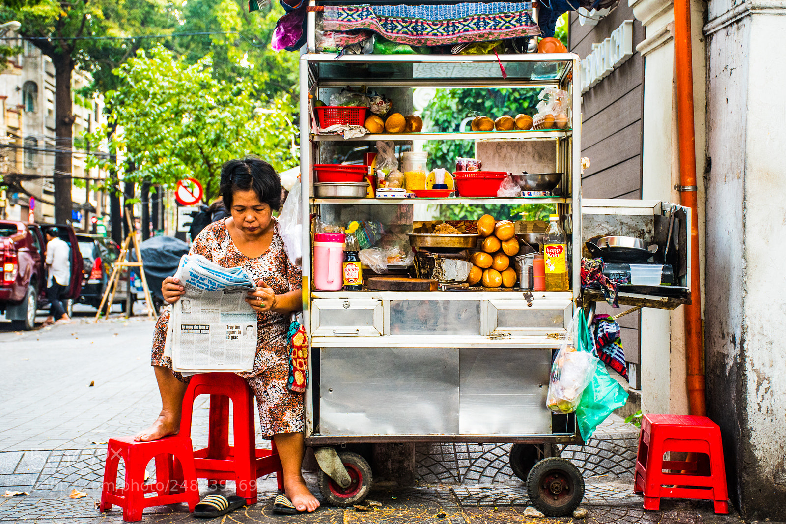 Nikon D5600 sample photo. Street bakery in ho photography
