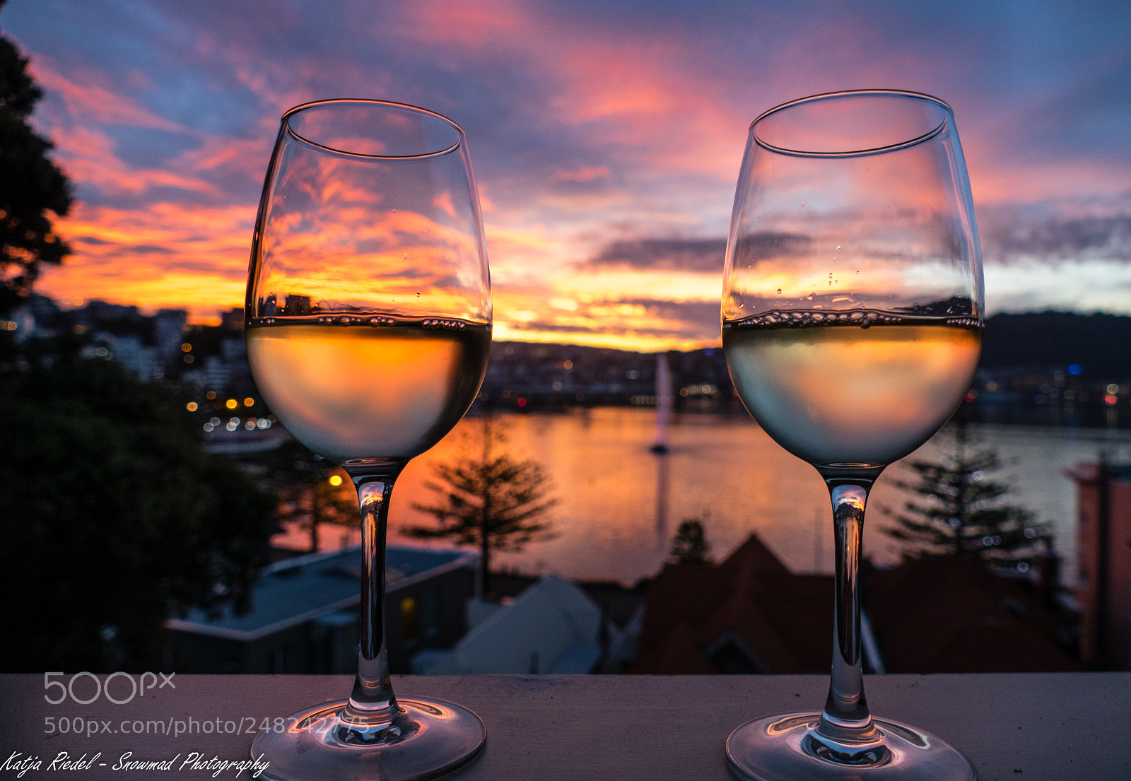 Panasonic Lumix DMC-FZ1000 sample photo. Wine glasses at sunset photography