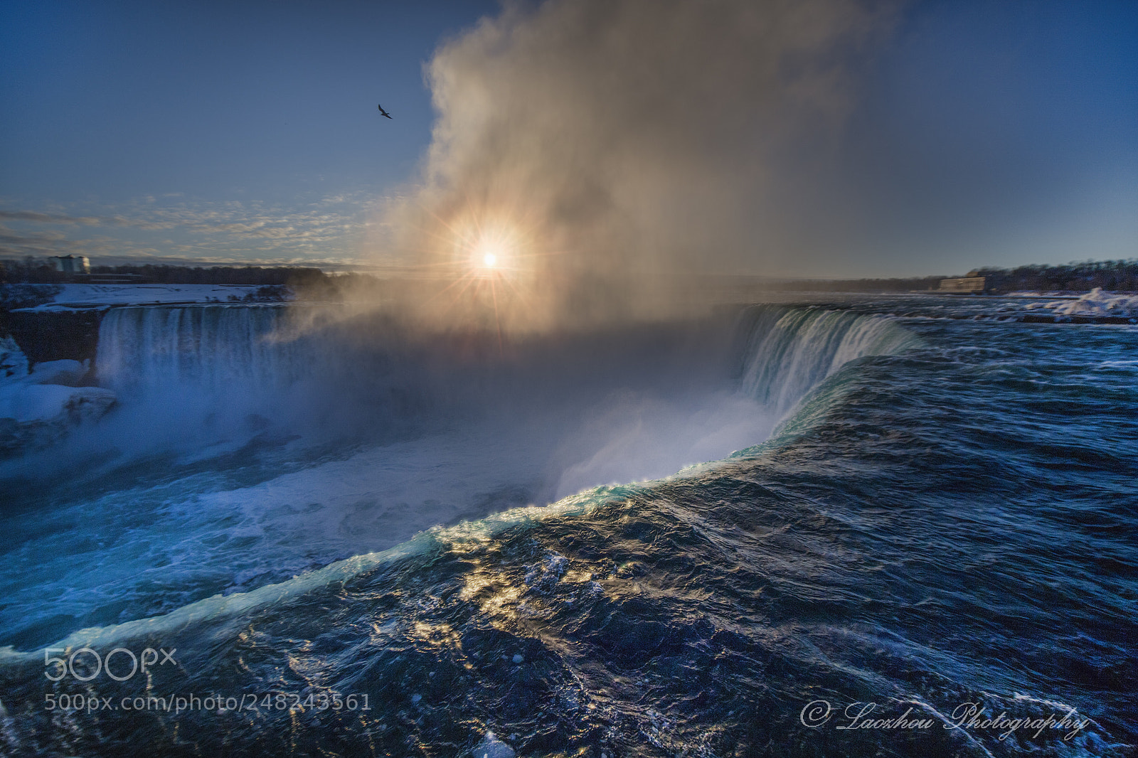 Nikon D5 sample photo. Sunrise at niagara photography