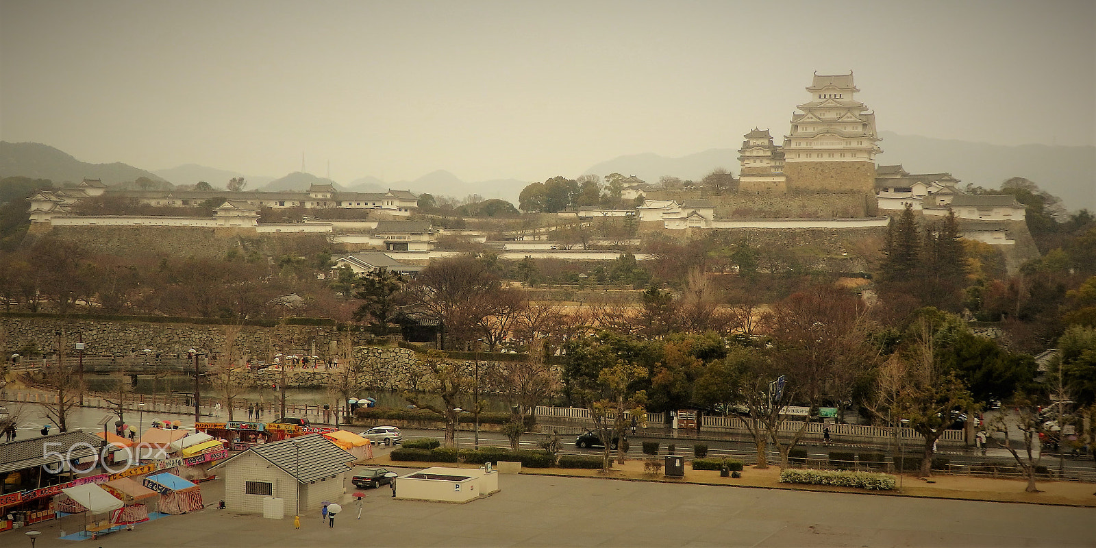 Olympus SH-2 sample photo. Himeji castle photography
