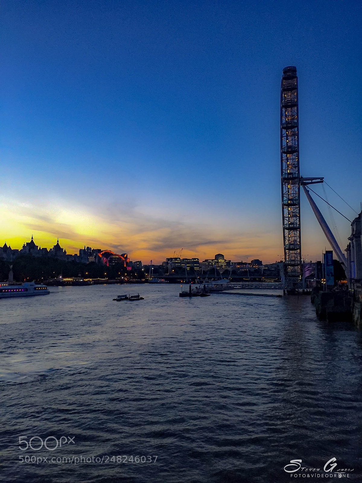 Apple iPhone 6 sample photo. London eye photography