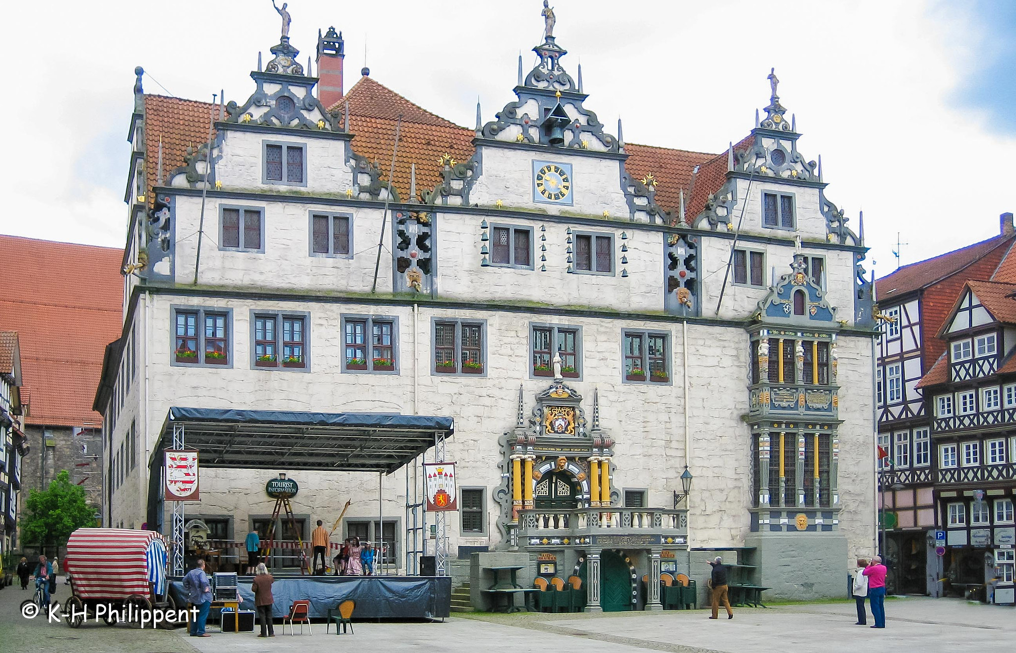 Canon DIGITAL IXUS 50 sample photo. Hann. münden (germany), the town hall / das rathaus photography