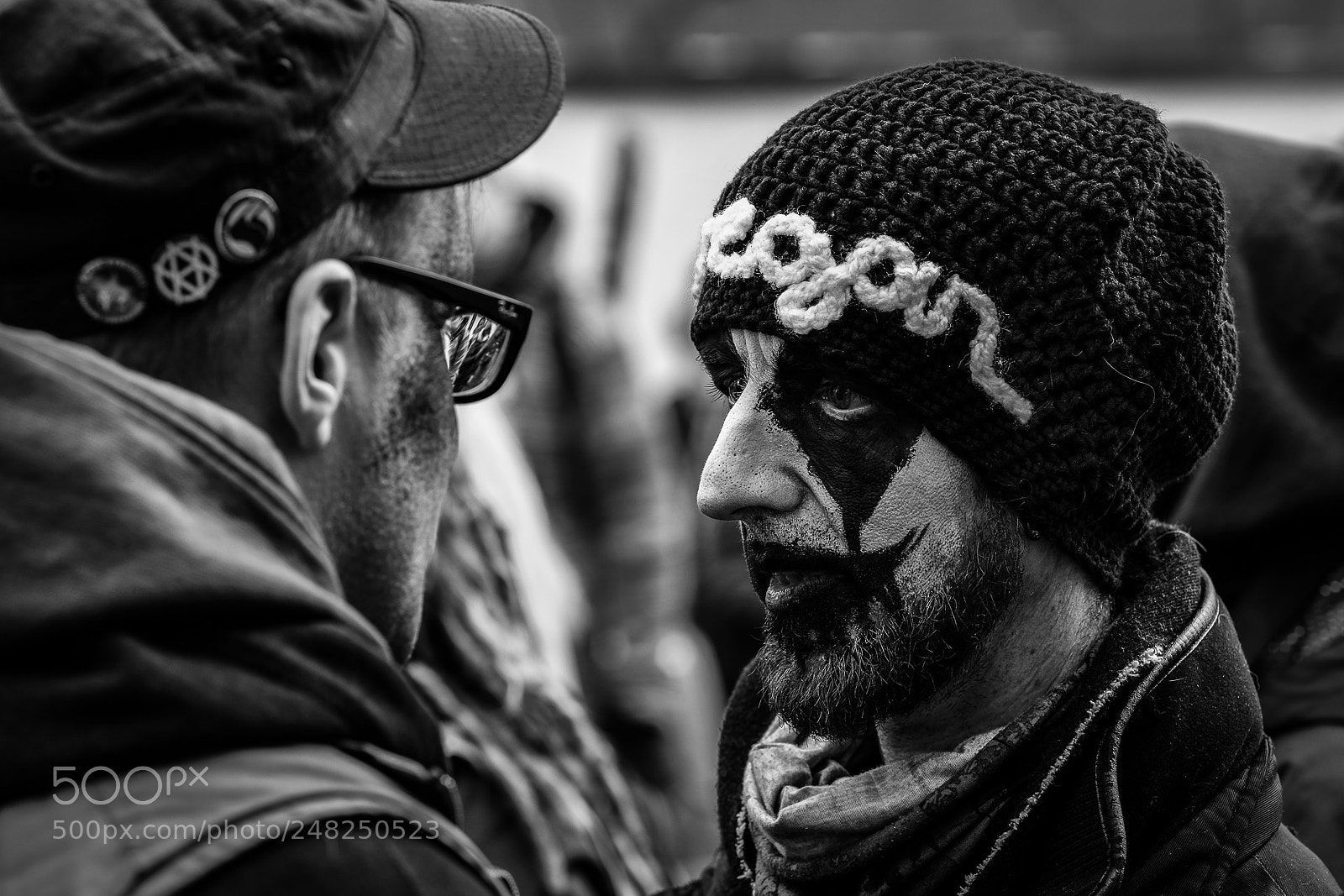 Fujifilm X-H1 sample photo. Faces - protest march photography