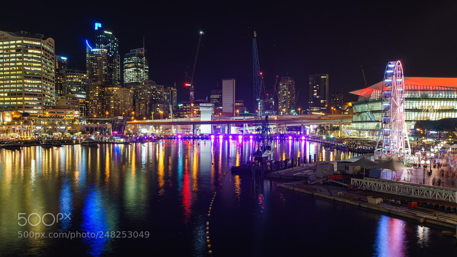 Sony a7 sample photo. Night lights in darling photography