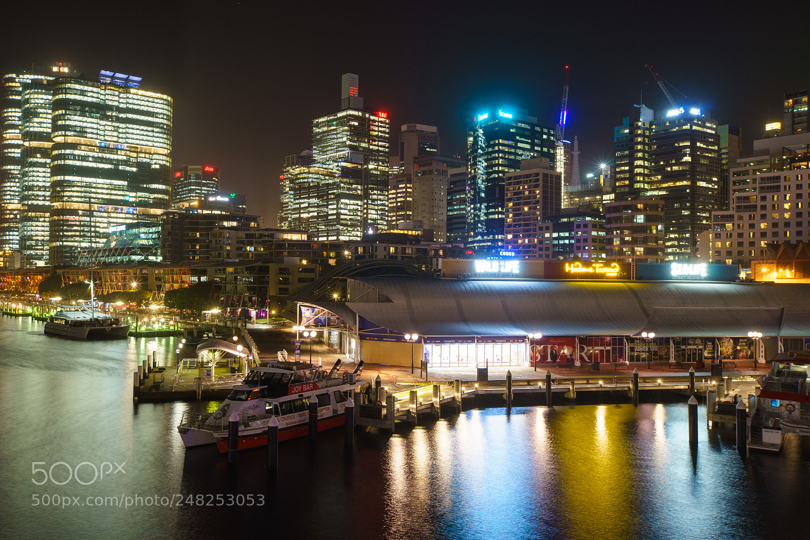 Sony a7 sample photo. Cbd lights of sydney photography