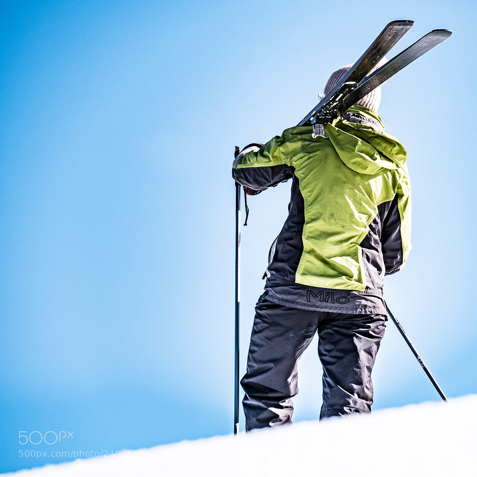 Panasonic Lumix DMC-GX85 (Lumix DMC-GX80 / Lumix DMC-GX7 Mark II) sample photo. Backcountry skiing photography