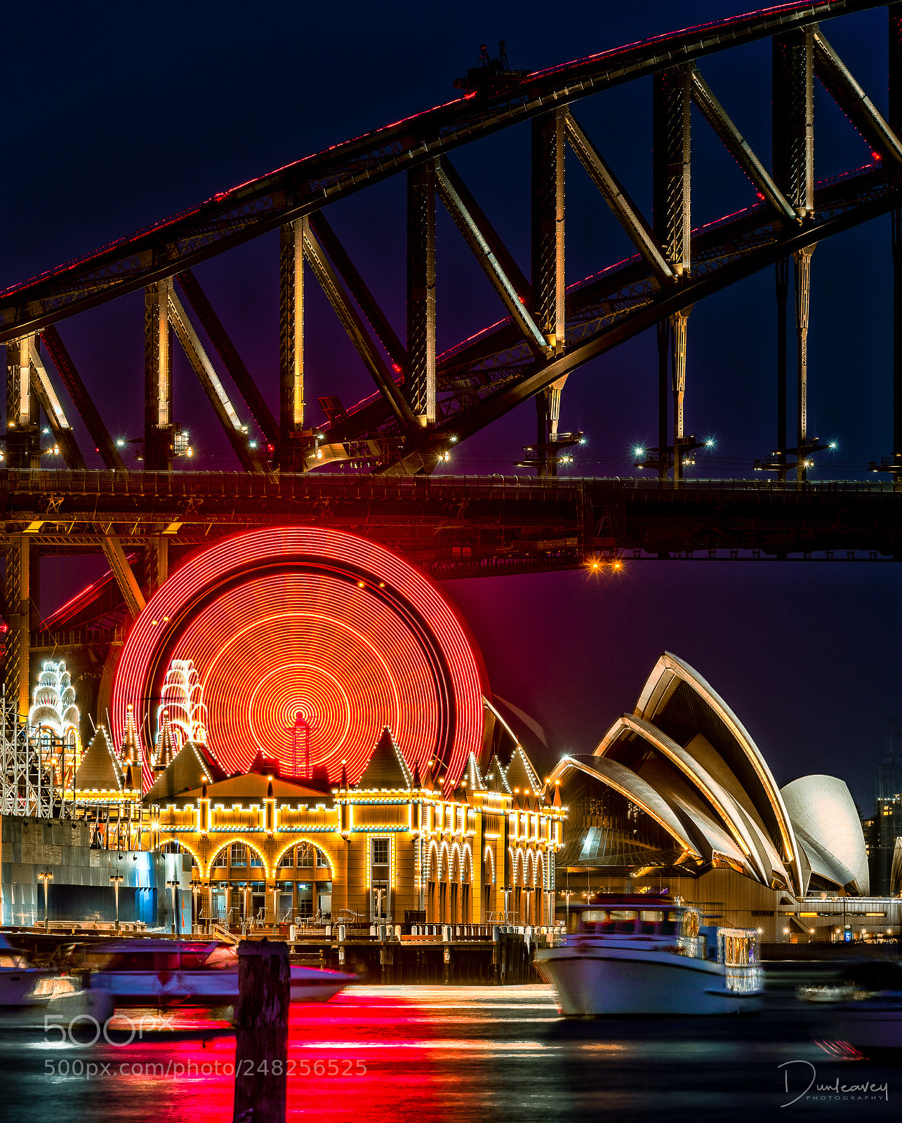 Nikon D810 sample photo. Nightfall on sydney harbour photography