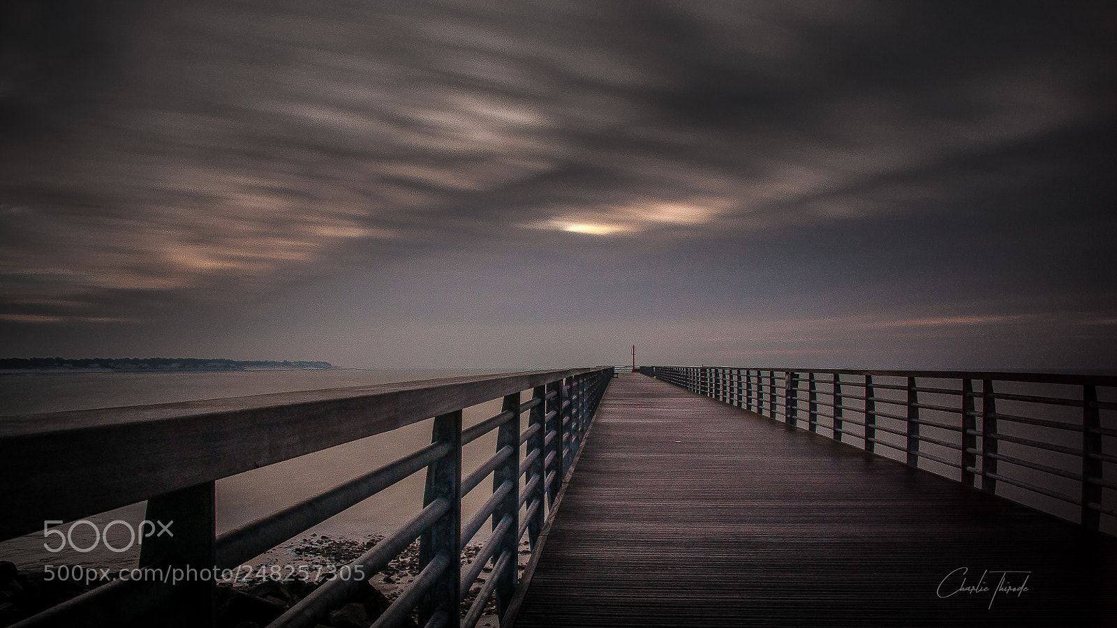 Nikon D300 sample photo. Cloudy pier photography
