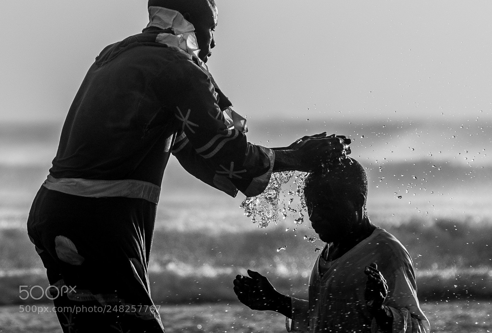 Nikon D610 sample photo. Baptism on the beach photography