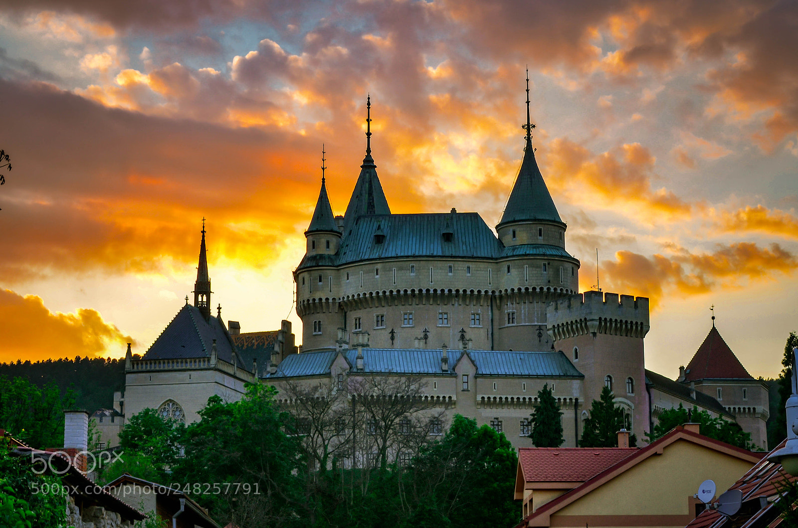 Nikon D5100 sample photo. Sunset over the bojnice photography