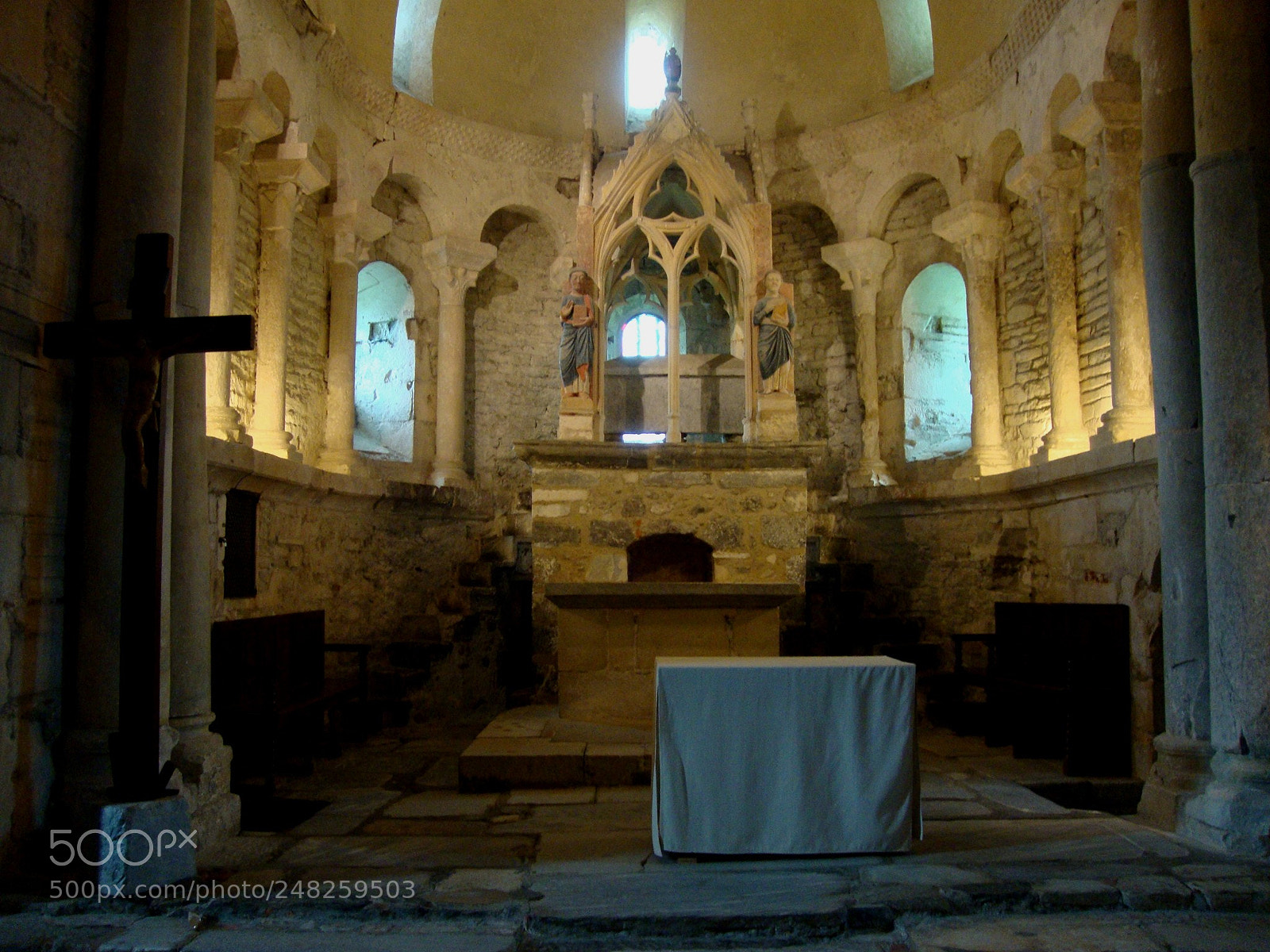 Sony Cyber-shot DSC-W230 sample photo. Interior of old basilica photography