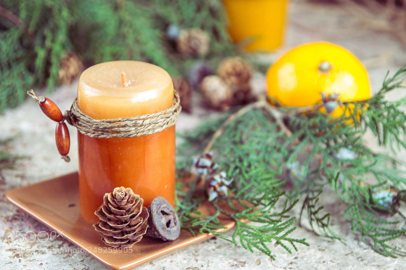 Canon EOS 600D (Rebel EOS T3i / EOS Kiss X5) sample photo. Christmas decoration, candle for photography