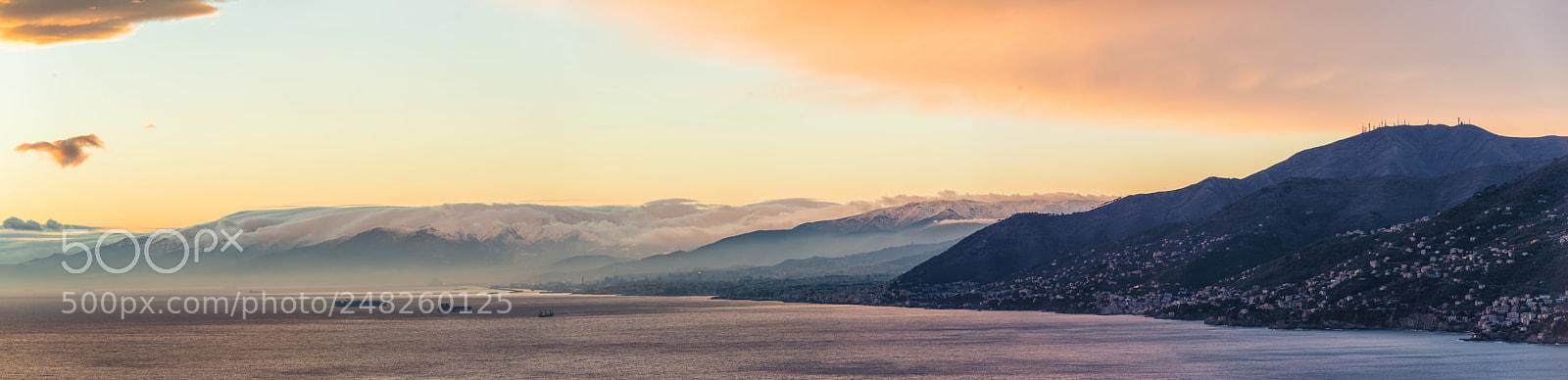 Nikon D610 sample photo. Panoramic view of ligurian photography