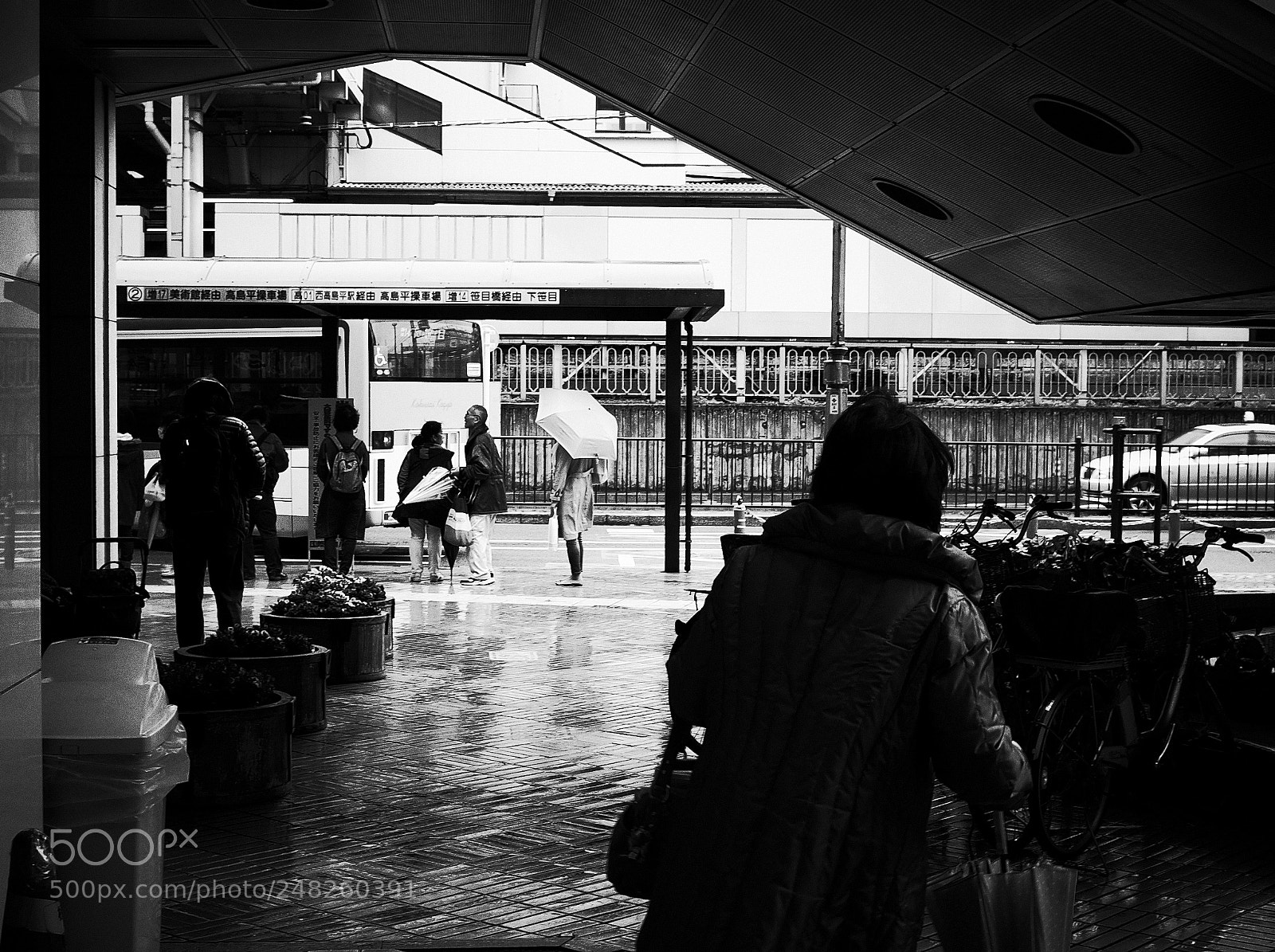 Ricoh GR II sample photo. City in the rain photography