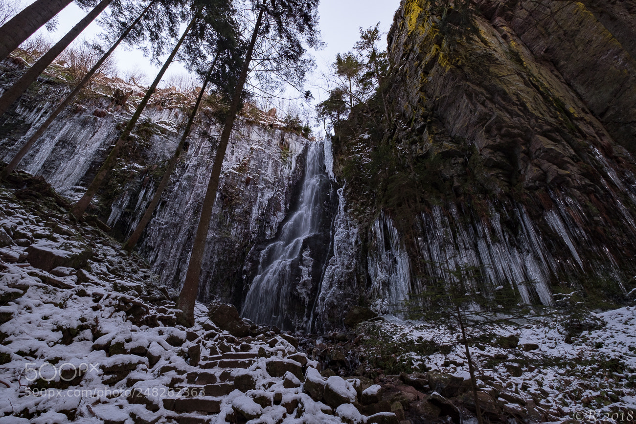 Fujifilm X-T2 sample photo. Burgbach wasserfall photography