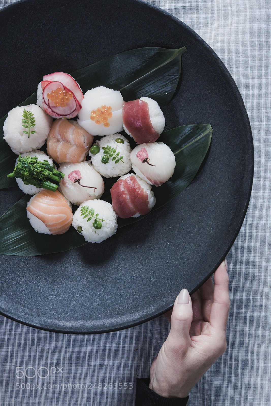 Canon EOS 80D sample photo. Temari sushi photography