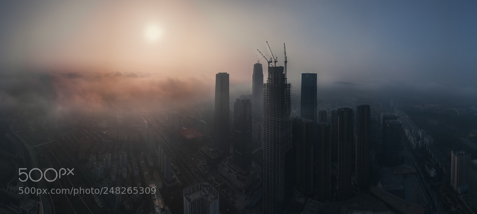 DJI FC220 sample photo. 朝霞涌来 photography