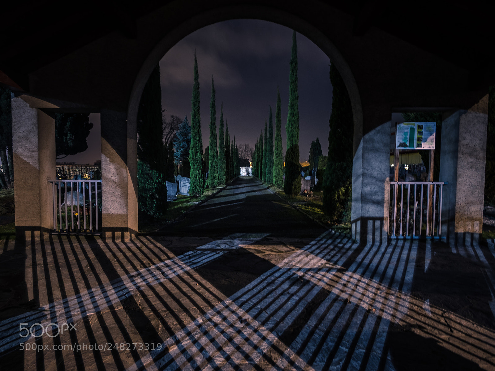 Fujifilm X-T1 sample photo. Symetric cemetery photography