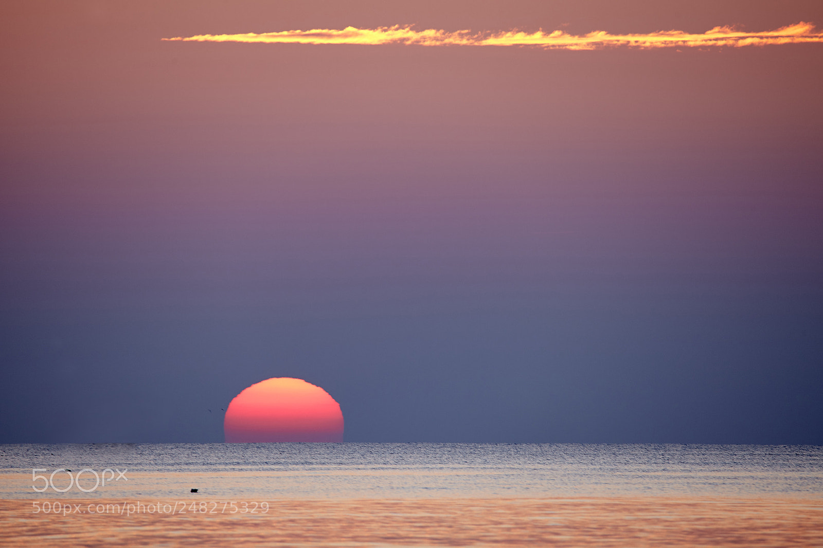 Canon EOS 5D Mark II sample photo. Sunset at baltic sea photography