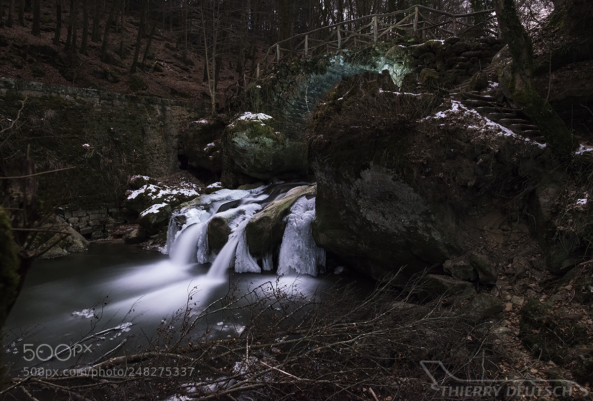 Nikon D800 sample photo. Icy falls photography