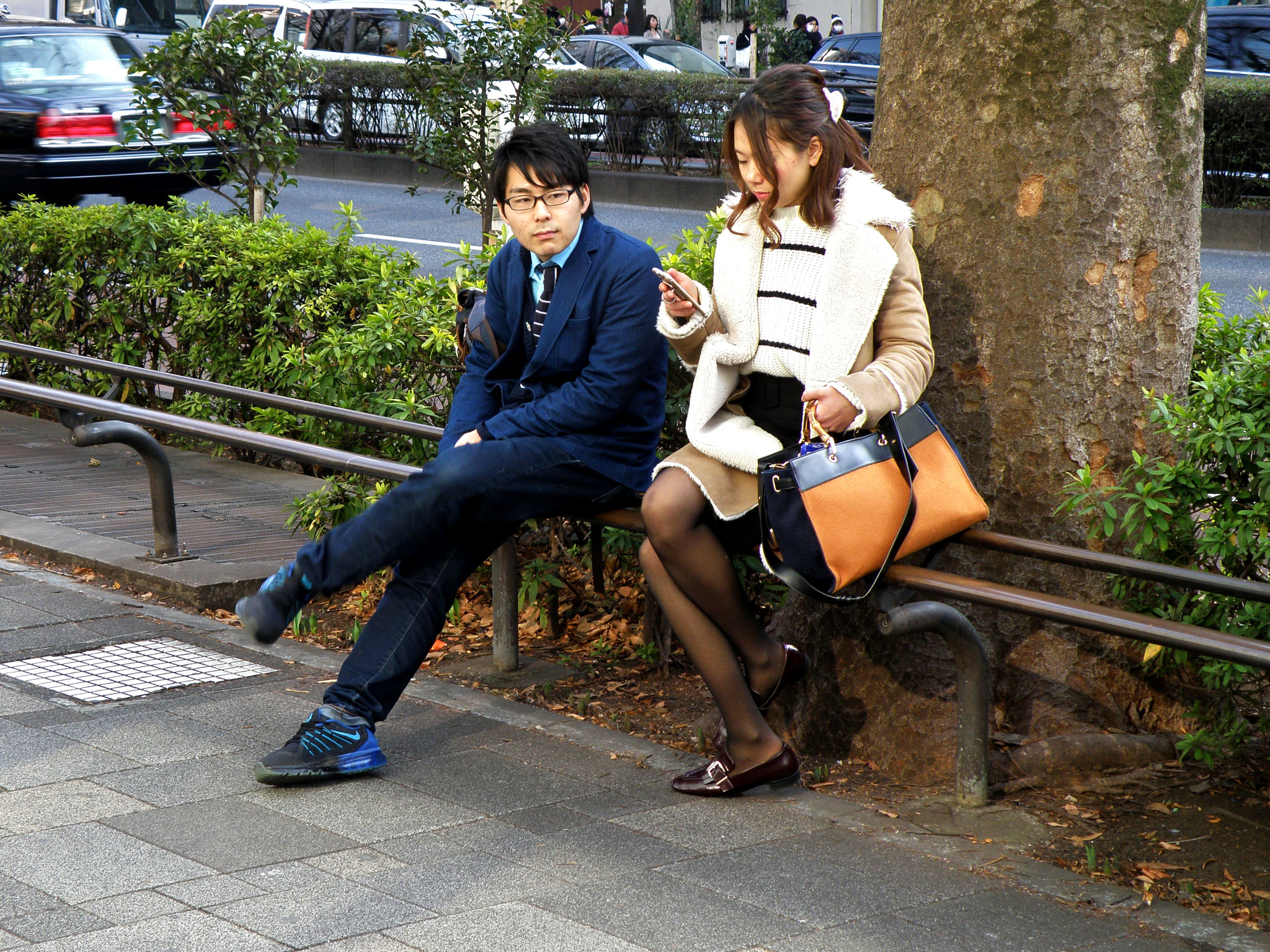 Olympus SP570UZ sample photo. A couple in harajuku photography