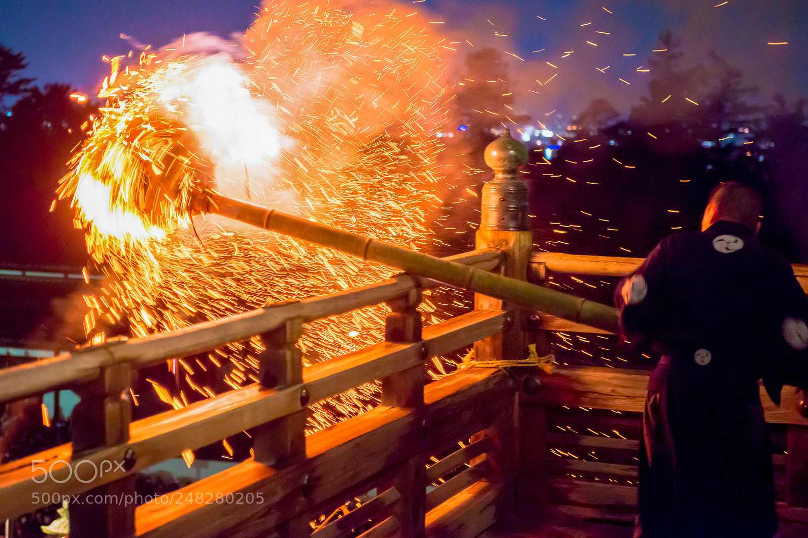 Nikon D800 sample photo. 奈良お水取り photography