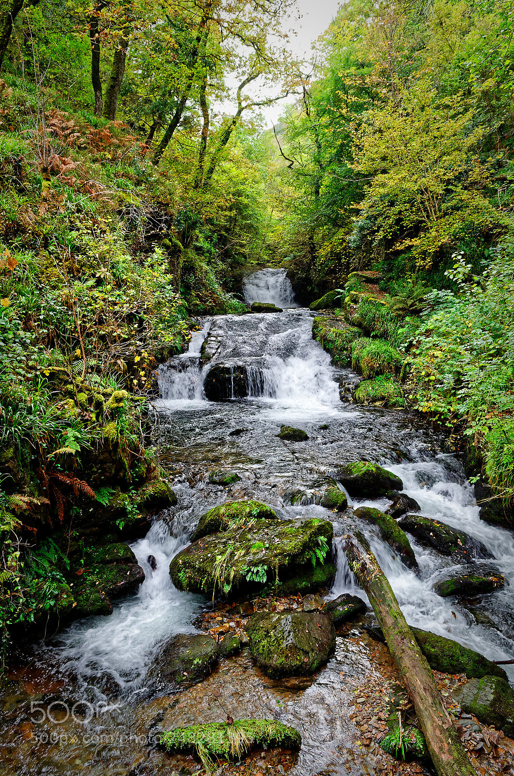 Nikon D5100 sample photo. Waterfall @ watermeet, exmoor. photography