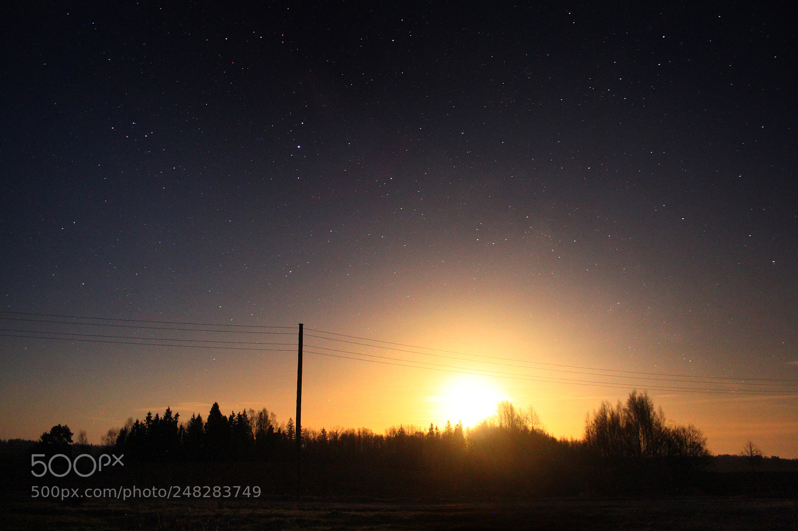 Canon EOS 500D (EOS Rebel T1i / EOS Kiss X3) sample photo. Moonrise photography