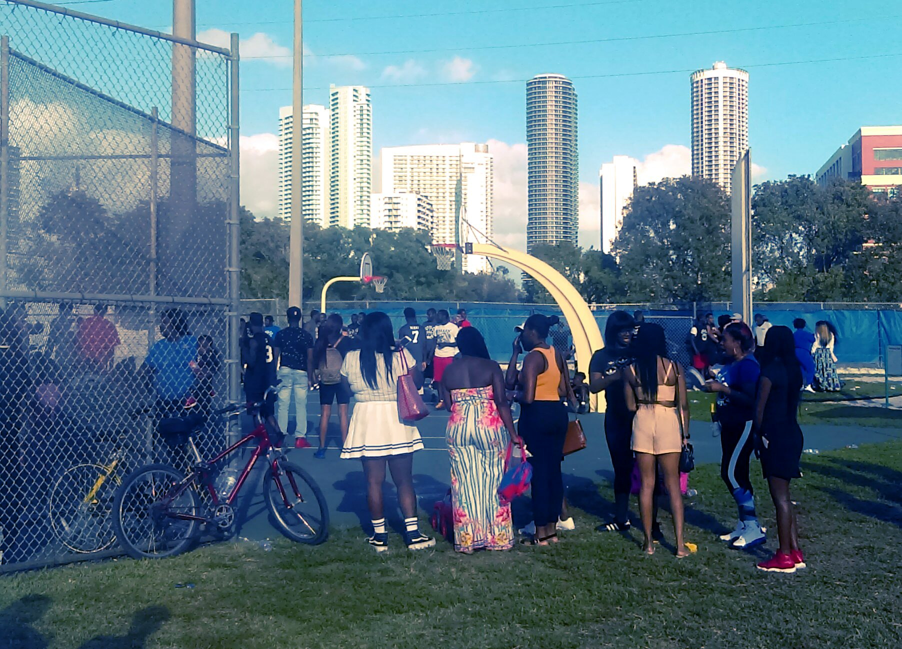 HTC DESRIE D530 sample photo. After game hang out (ladies chillin) photography