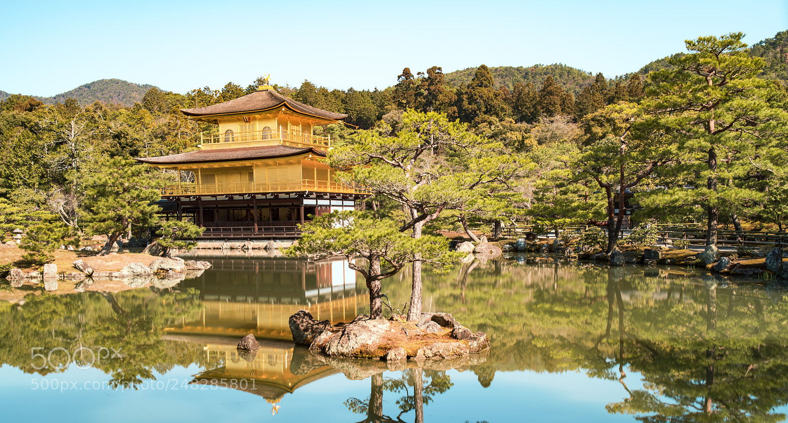 Sony a7R II sample photo. Golden reflection - kinkakuji photography