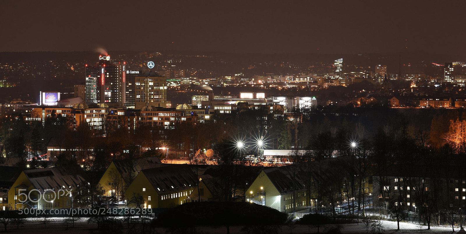 Nikon D810 sample photo. "asemwald view night" photography