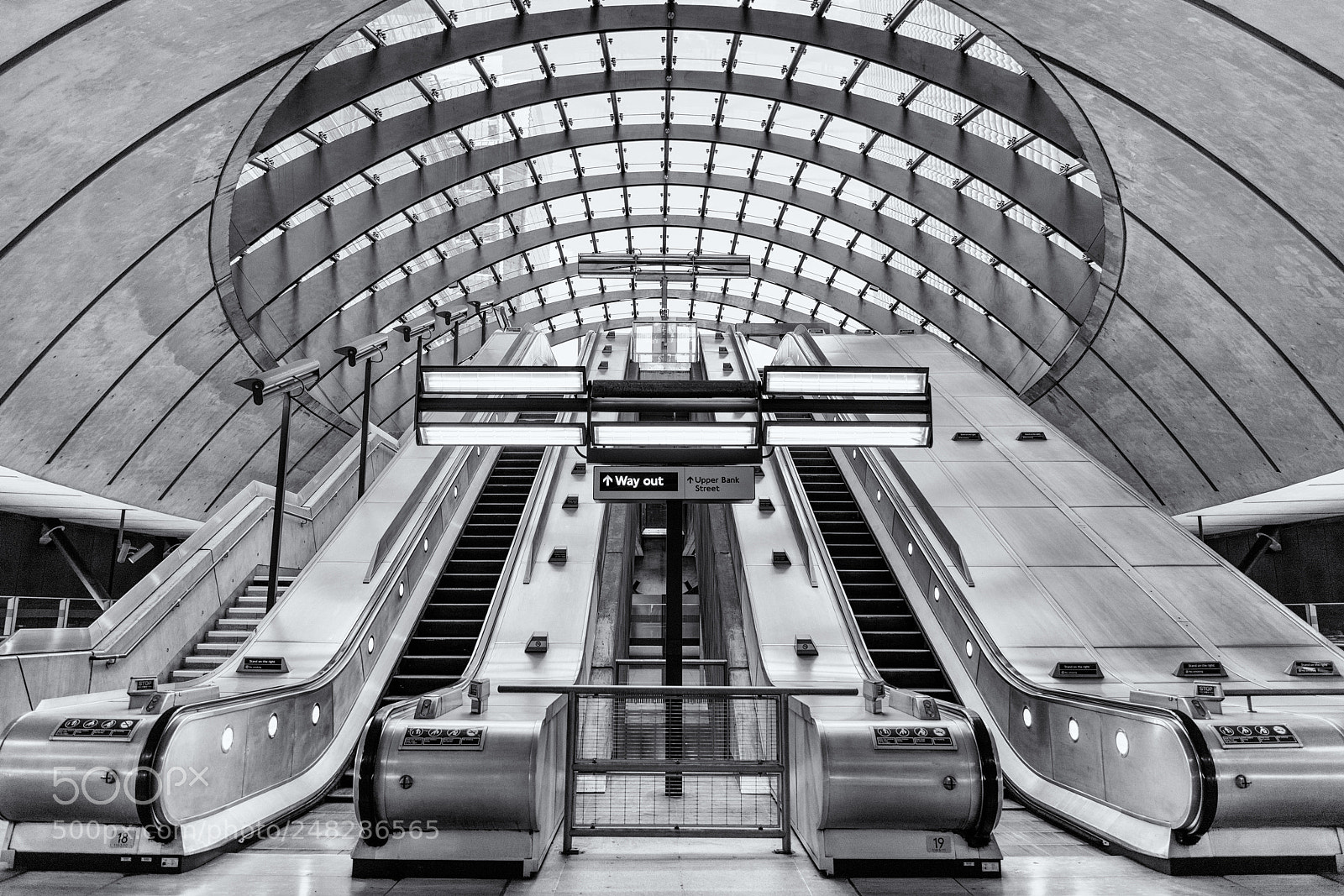 Sony a7R II sample photo. Ufo escalator photography