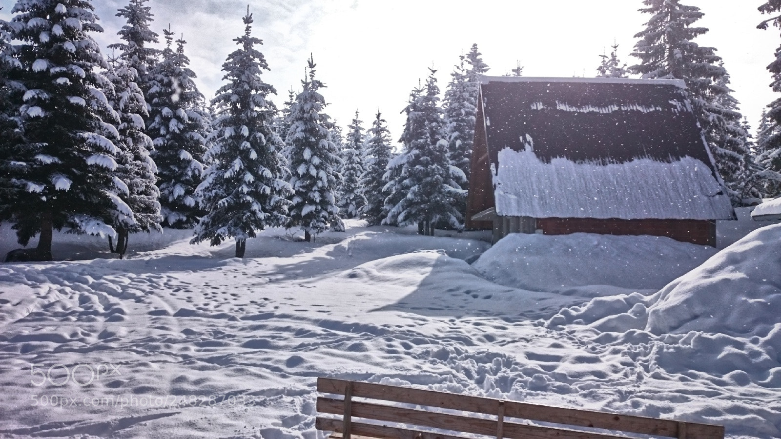 Sony Xperia Z2 sample photo. Snowing & sun photography