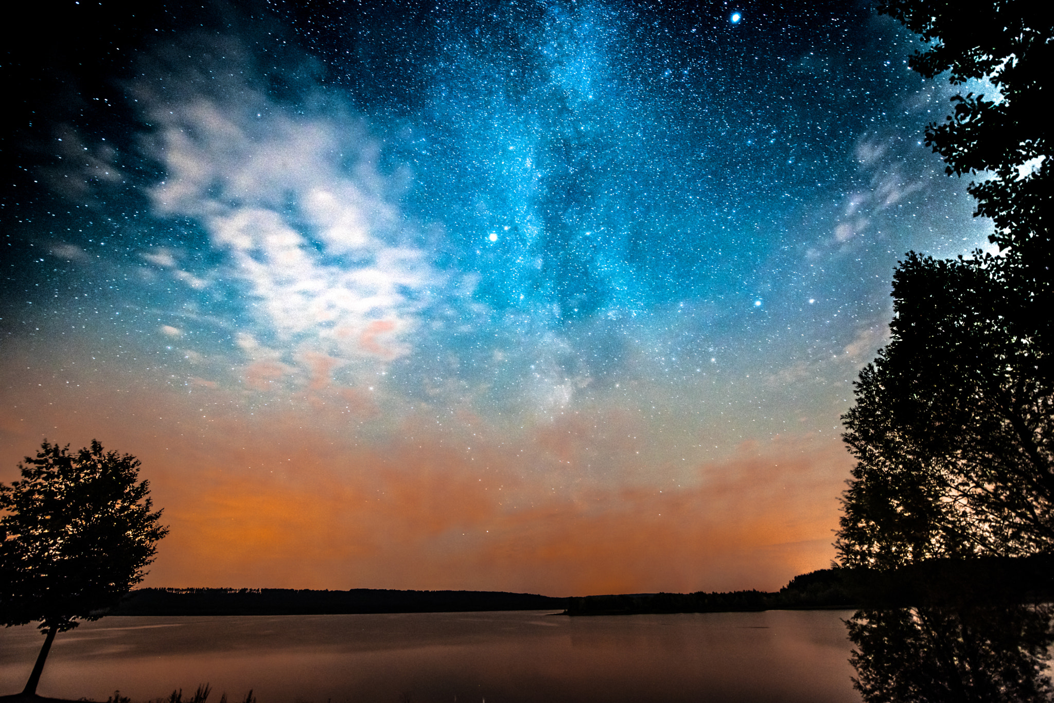 Milchstraße und Sterne