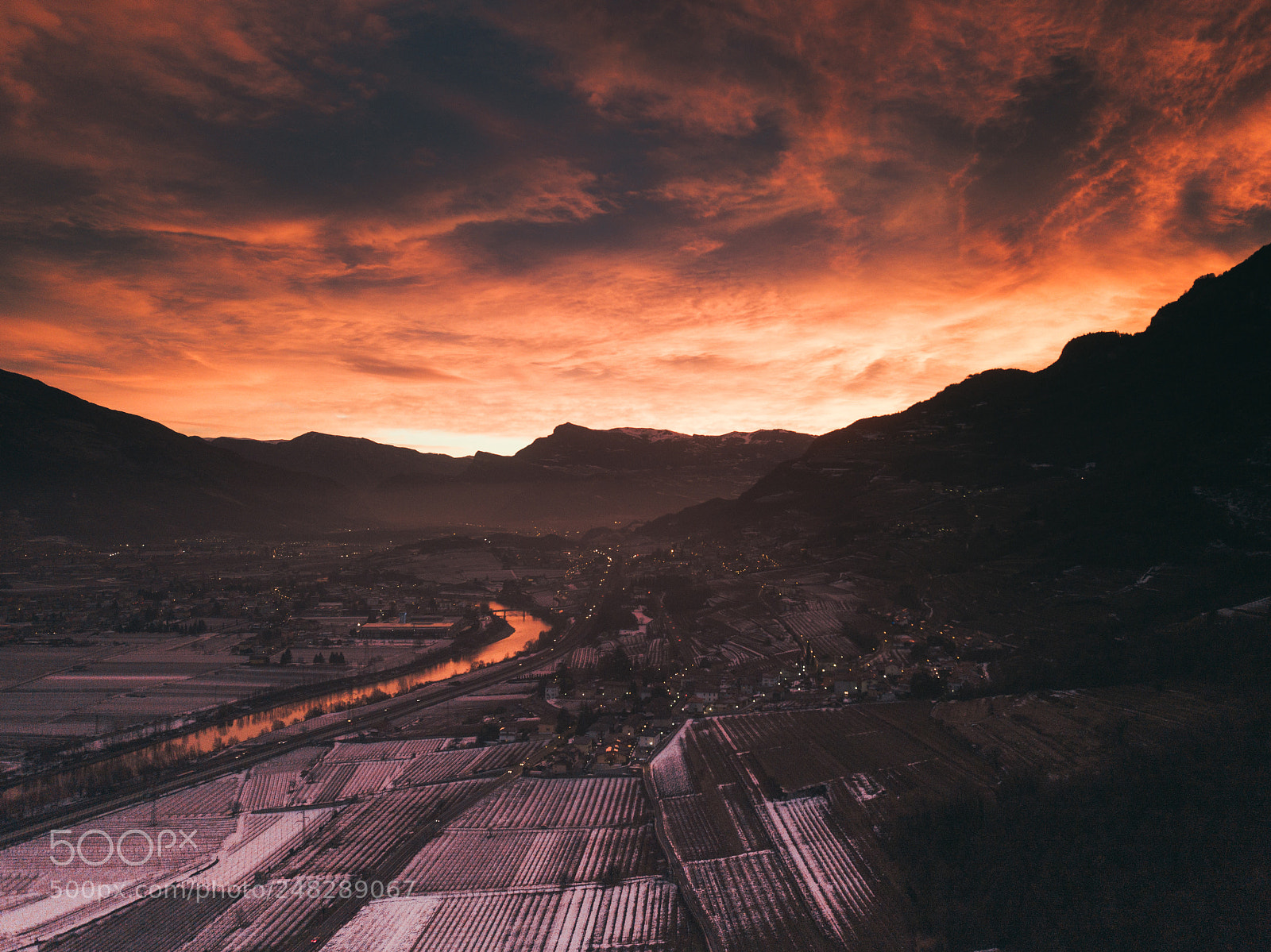DJI FC220 sample photo. Sunset photography