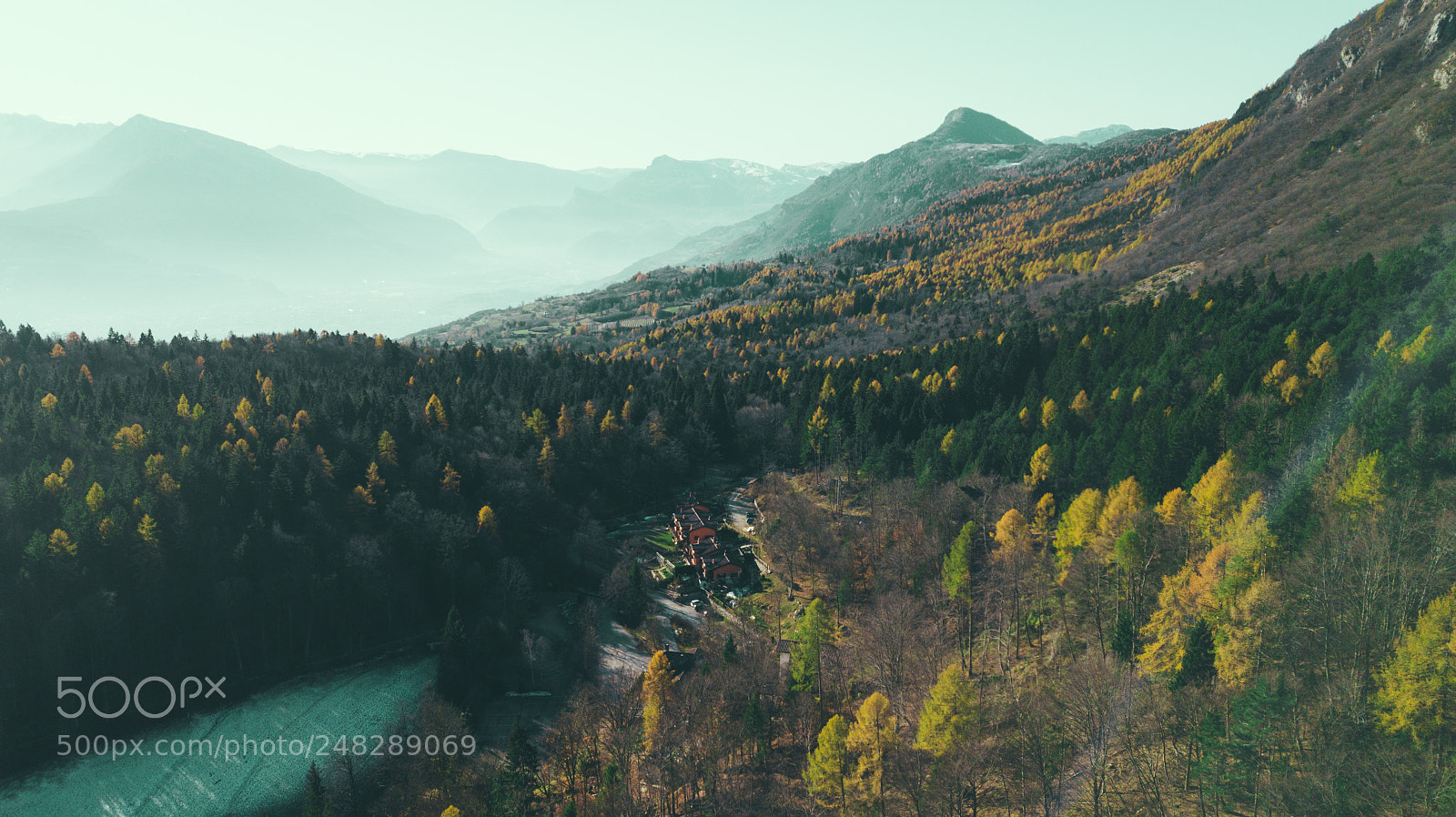 DJI FC220 sample photo. Lago di cei photography